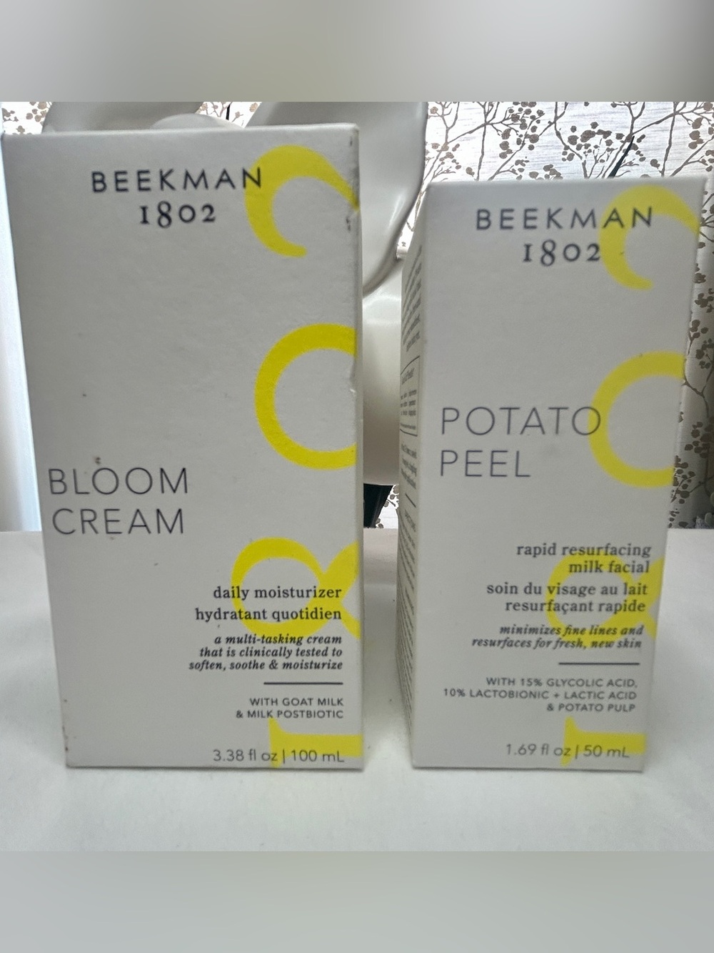 NWT Beekman 1802 Jumbo Bloom Cream & Potato Peel Facial Bundle